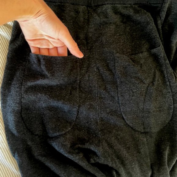 LF Markey 'Yuri' Linen Knit Jogger Blk S / 4 Lounge Fall *very Anthropologie COS - Picture 5 of 13